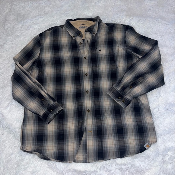 Carhartt Button Up Flannel size 2XL Relaxed Fit - Picture 2 of 5